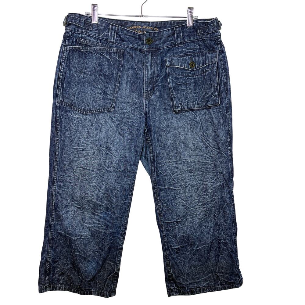 Lauren Jeans Co Ralph Lauren Womens Size 12 Crop Jeans Vintage‎ Cargo Capri